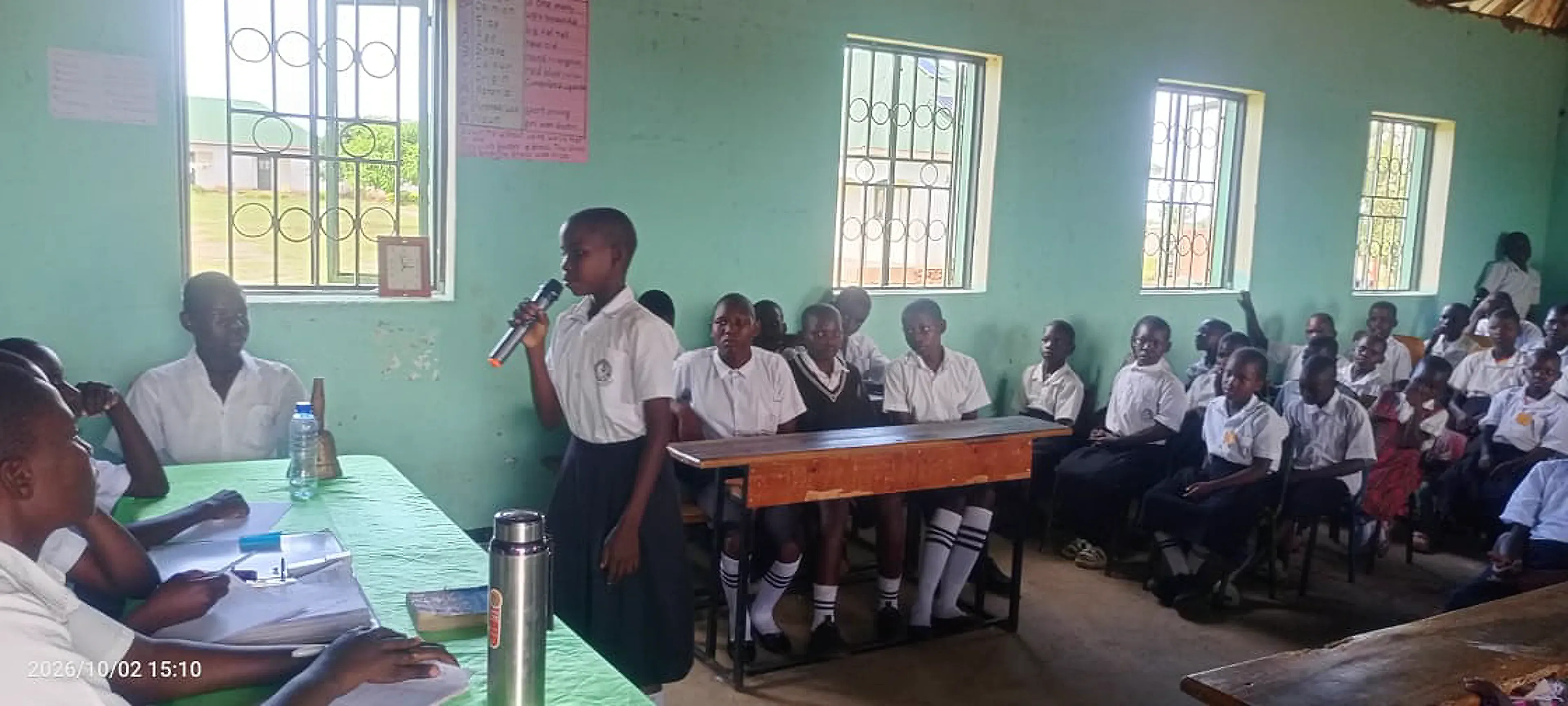 Pupils taking part in a debate club session