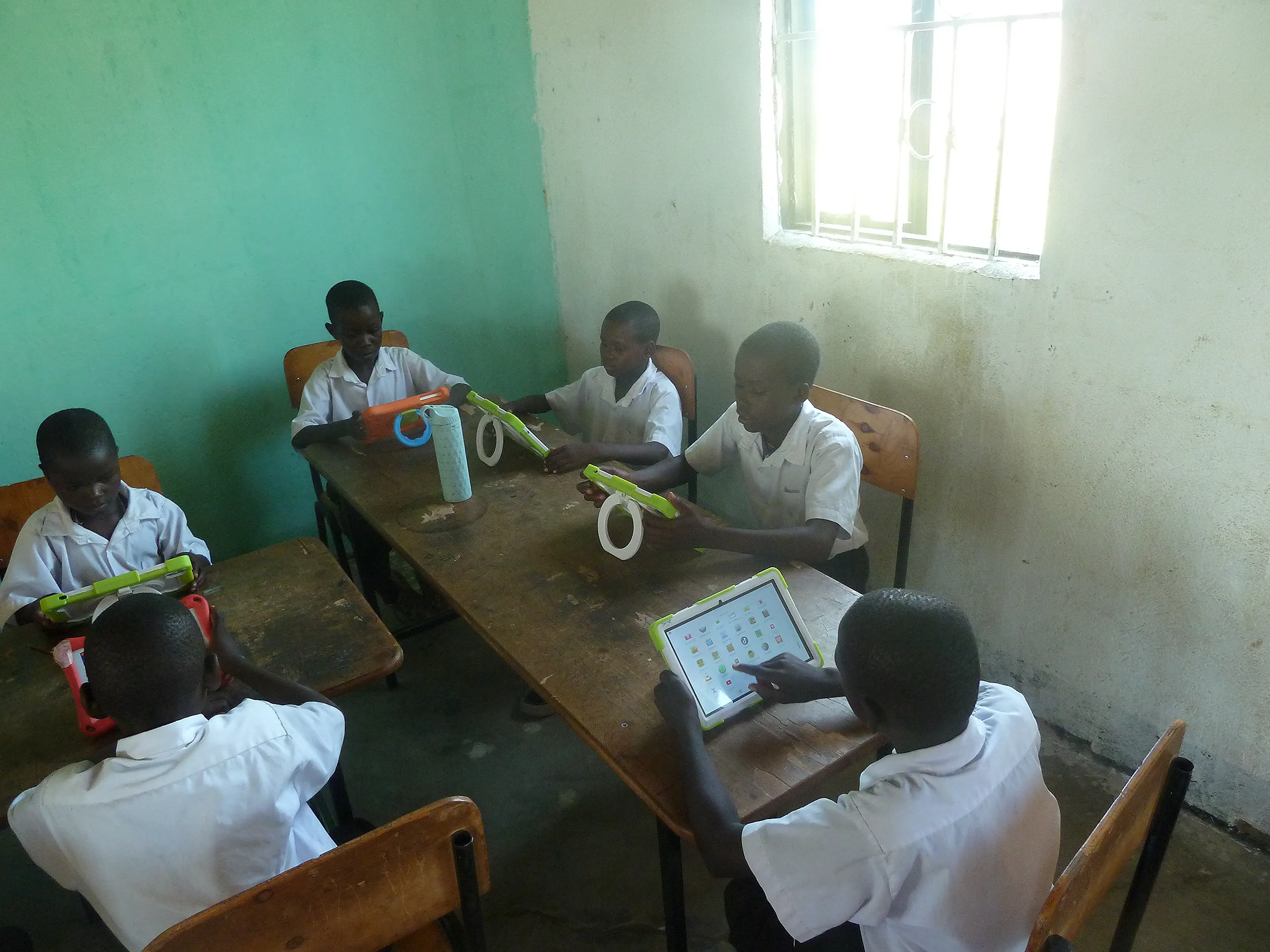 Pupils exploring the science corner