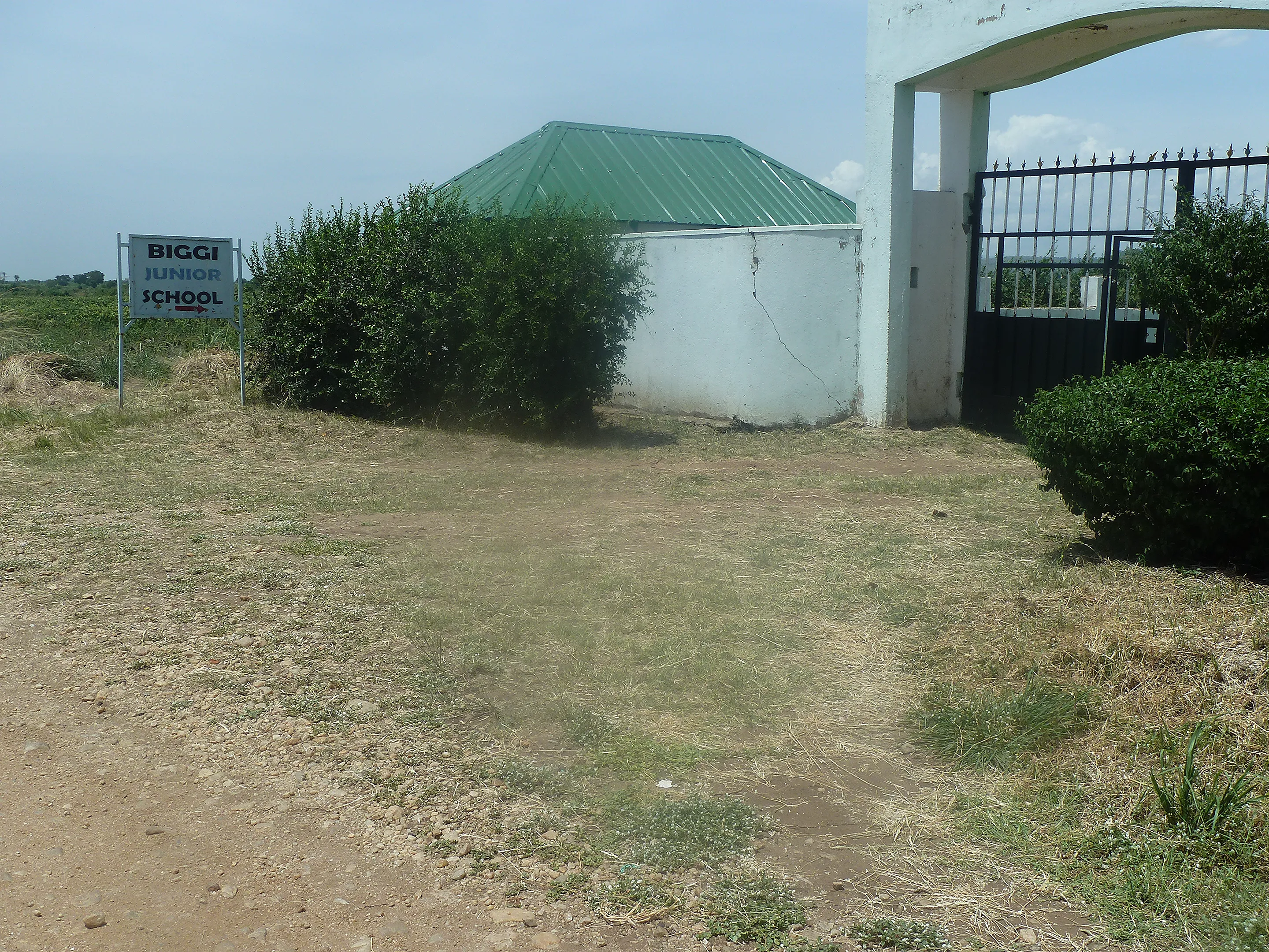 The entrance gate to the Biggi Junior School compound