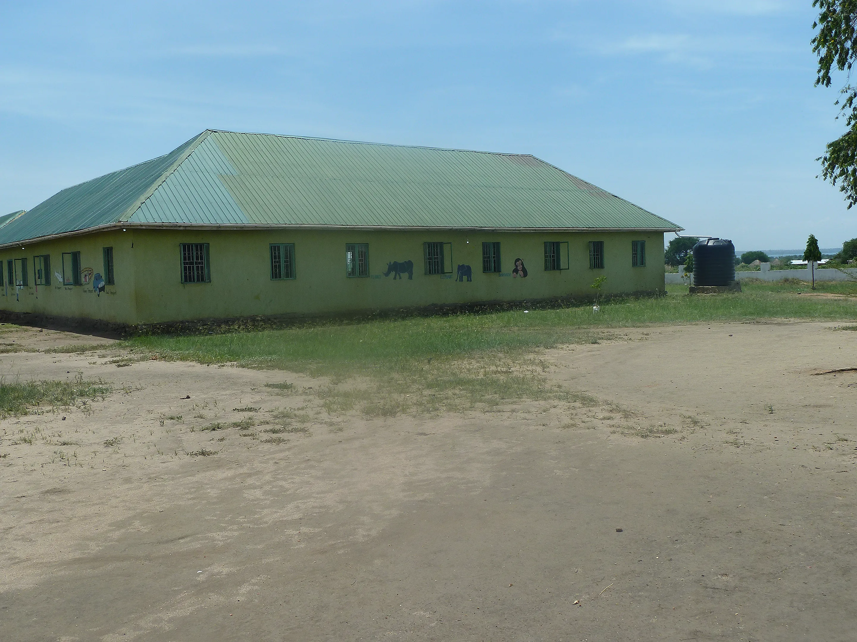 The classroom block at Biggi Junior School