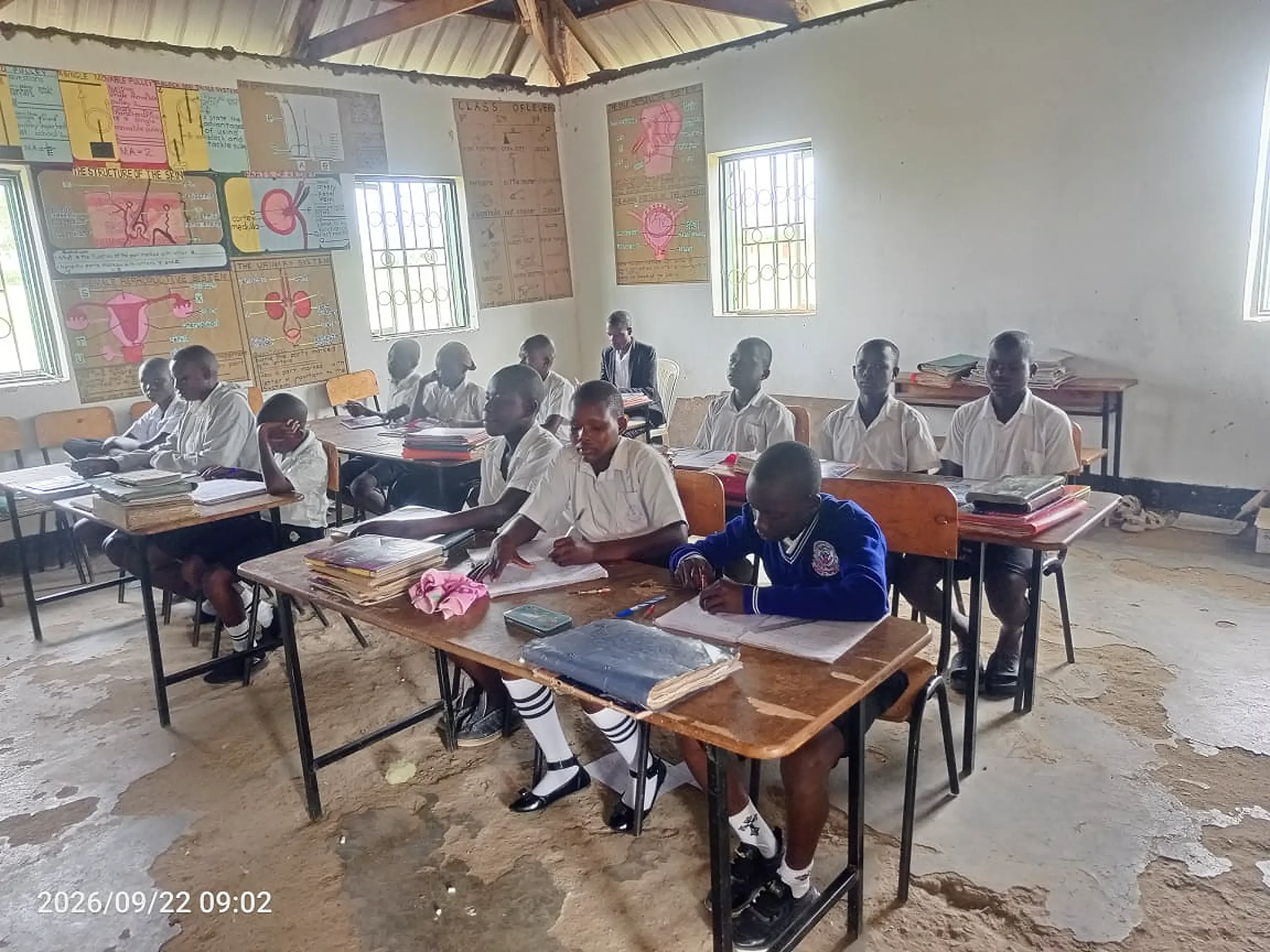 Primary Seven pupils in class