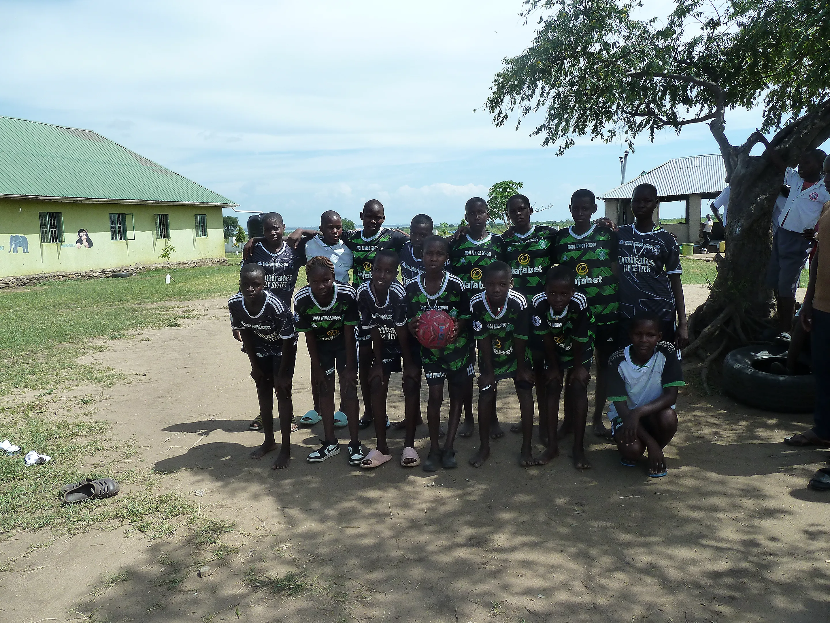 Pupils competing on Sports Day